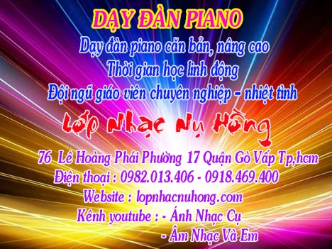 Trung tâm dạy đàn piano tại TP. Hồ Chí Minh