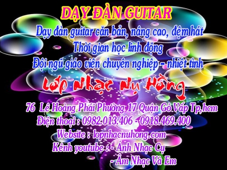 Học đánh đàn guitar tại quận Gò Vấp