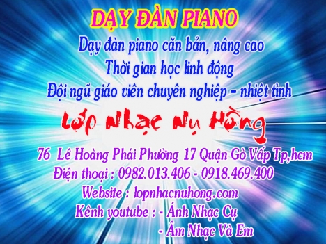 Trung tâm dạy đàn piano tại TP. Hồ Chí Minh