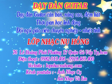 Học đánh đàn guitar tại quận Gò Vấp