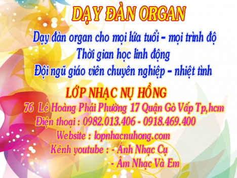 Trung tâm dạy đàn Organ chất lượng tại TPHCM