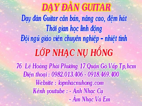 Học đánh đàn guitar tại quận Gò Vấp