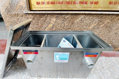 BỂ TÁCH MỠ NHÀ HÀNG KHÁCH SẠN VINACEE VN INOX CAO CẤP 304