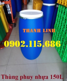 Thùng phuy nhựa 150 lít