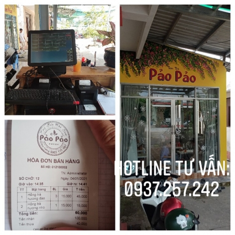 Lắp đặt trọn bộ máy tính tiền cho Quán cafe, Quán ăn vặt tại Hà Nội