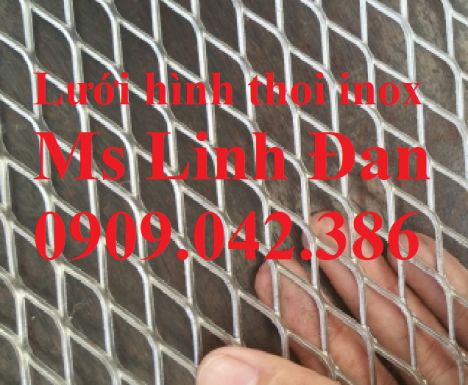 lưới hình thoi inox, lưới mắt cáo inox, lưới inox hình thoi, lưới inox,