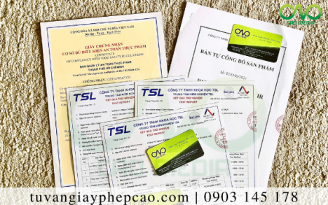 Thành phần hồ sơ tự công bố sản phẩm thạch viên phô mai tươi