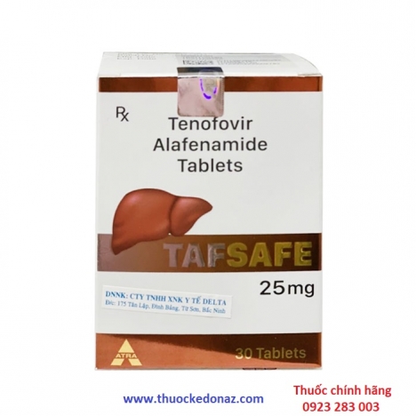 Giá bán thuốc Tafsafe 25mg trên thị trường?