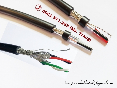 Dây tín hiệu truyền thông RS485 2 lõi 2 lớp chống nhiễu 22awg