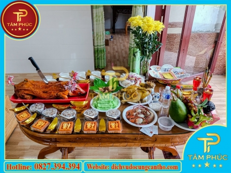 Mâm cúng về nhà mới tại Cần Thơ