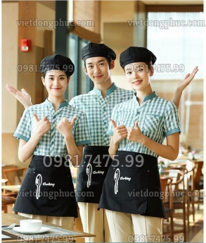 Công ty may đồng phục nhân viên phục vụ bàn đa dạng mẫu mã, bền đẹp, giá rẻ nhất