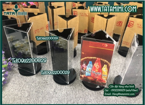 Kệ Mica đựng tờ rơi A4 đế xoay bền đẹp giá tốt tại Hà Nội