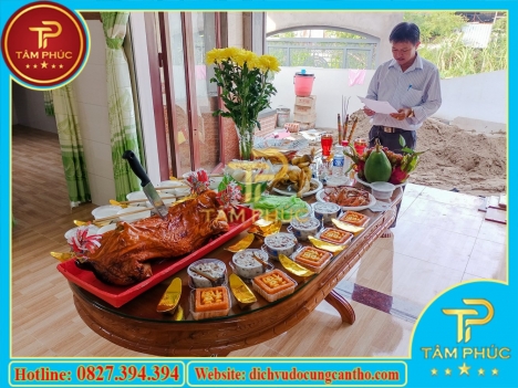 Mâm cúng về nhà mới tại Cần Thơ