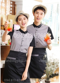 Công ty may đồng phục nhân viên phục vụ bàn đa dạng mẫu mã, bền đẹp, giá rẻ nhất