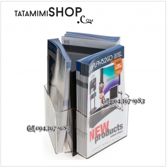 Kệ Mica đựng tờ rơi A4 đế xoay bền đẹp giá tốt tại Hà Nội