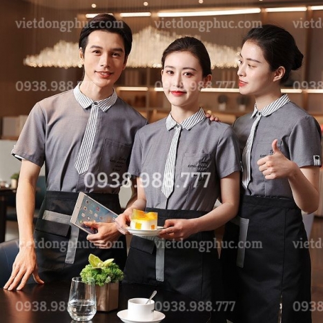Công ty may đồng phục nhân viên phục vụ bàn đa dạng mẫu mã, bền đẹp, giá rẻ nhất