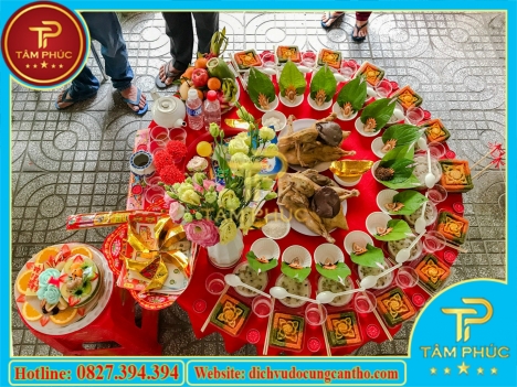 Mâm cúng căn cho bé trai, bé gái tại Cần Thơ