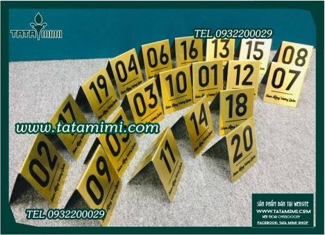 Đơn vị cung cấp Biển Số Bàn Mica siêu rẻ