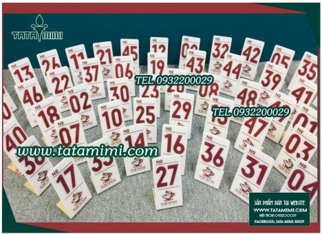 Đơn vị cung cấp Biển Số Bàn Mica siêu rẻ