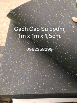 Sàn cao su GYM mặt thảm EPDM