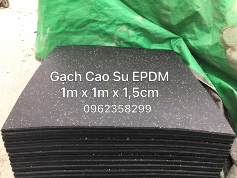 Sàn cao su GYM mặt thảm EPDM