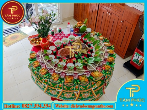 Mâm cúng Đầy Tháng, Thôi Nôi đẹp tại Cần Thơ