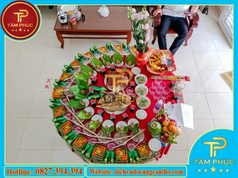 Mâm cúng Đầy Tháng, Thôi Nôi đẹp tại Cần Thơ