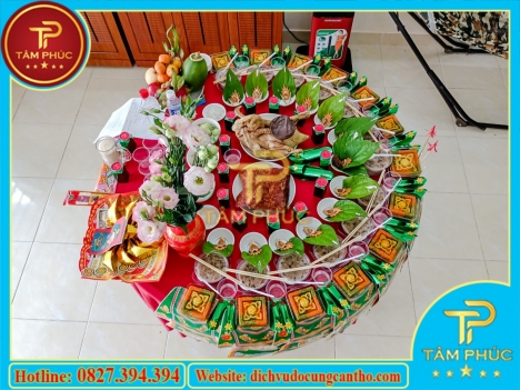 Mâm cúng Đầy Tháng, Thôi Nôi đẹp tại Cần Thơ