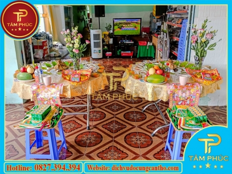 Mâm cúng Đầy Tháng, Thôi Nôi đẹp tại Cần Thơ