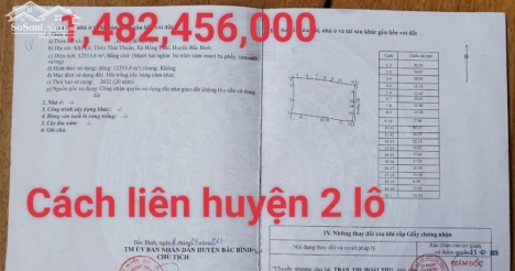Bán 12,353.8m2 đất vườn bắc bình cách liên huyện 2 lô vuông đẹp Lh 0938677909