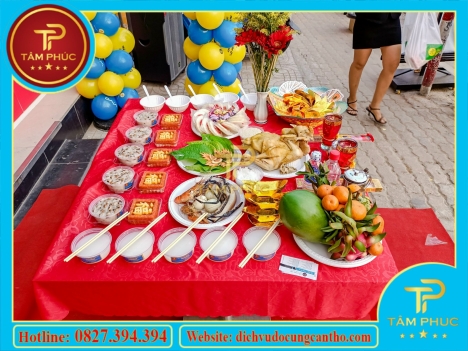 Mâm cúng khai trương trọn gói đẹp mắt tại Cần Thơ