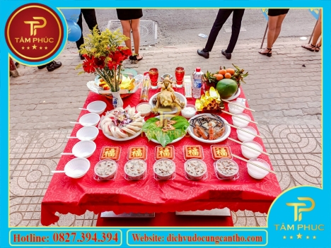 Mâm cúng khai trương trọn gói đẹp mắt tại Cần Thơ