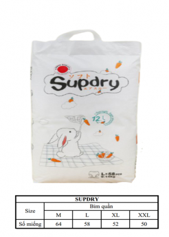 Tã bỉm quần Supdry nội địa Trung cao cấp size M/L/XL/XXL