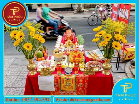 Mâm cúng khai trương trọn gói đẹp mắt tại Cần Thơ