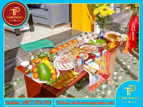 Mâm cúng khai trương trọn gói đẹp mắt tại Cần Thơ