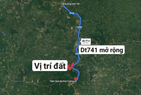 Tôi chính chủ cần bán đất Tỉnh lộ DT741 (đang mở rộng) ở xã Thuận Lợi-Đồng Phú-Bình