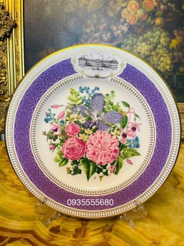 Bộ đĩa vườn hoa đa sắc hàng UK