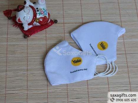 Khẩu trang 3 lớp (2 lớp vải mè, lớp trong vải không dệt), quai thun - Quà tặng mùa Covid
