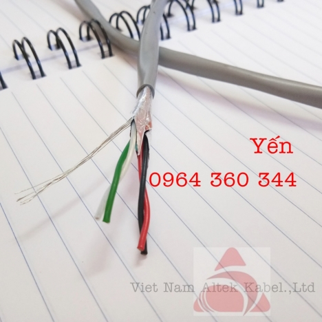 Cáp tín hiệu vặn xoắn, cáp điều khiển Shield 1 pair, 2pair, 3pair, 4pair