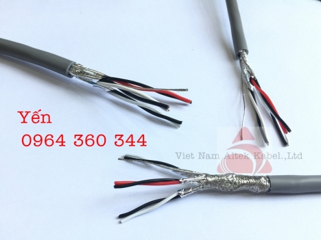 Cáp tín hiệu vặn xoắn, cáp điều khiển Shield 1 pair, 2pair, 3pair, 4pair
