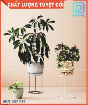 Kệ đôn chân tròn, đôn sắt đỡ chậu hoa, chậu cây chắc chắn, trang trí decor hiện đại, sang trọng