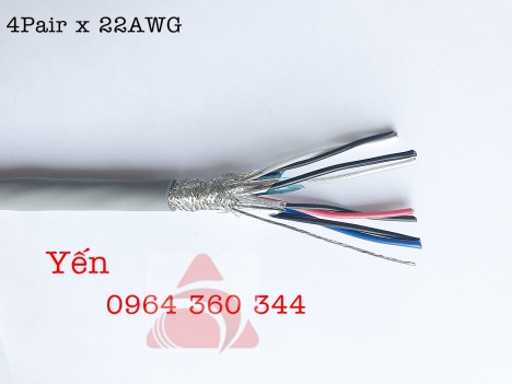 Cáp tín hiệu vặn xoắn, cáp điều khiển Shield 1 pair, 2pair, 3pair, 4pair