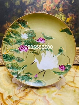 Bộ đĩa trang trí vườn thượng uyển độc lạ
