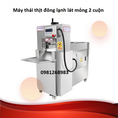 Máy thái thịt đông lạnh lát mỏng 2 cuộn 0917791981 g456