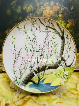 Bộ đĩa trang trí vườn thượng uyển độc lạ