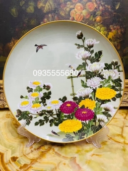 Bộ đĩa trang trí vườn thượng uyển độc lạ