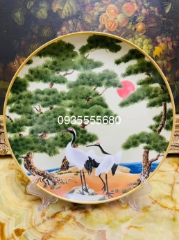 Bộ đĩa trang trí vườn thượng uyển độc lạ
