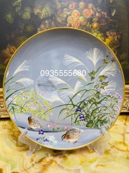 Bộ đĩa trang trí vườn thượng uyển độc lạ