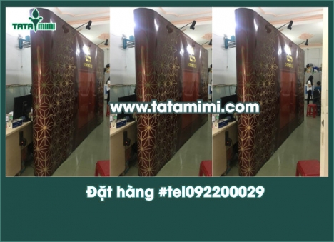 Đơn vị cung cấp Backdrop công ty, Backdrop quầy lễ tân siêu rẻ