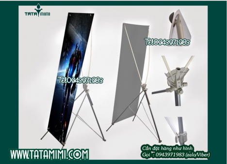 Standee Mô Hình chữ X giá cực tốt tại Hà Nội